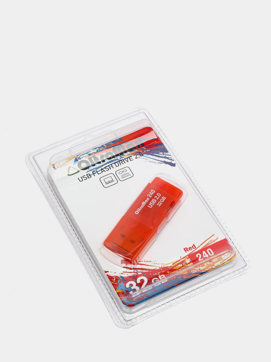 Красный флешка OitraMax240 USB 2.0, 32GB