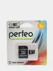 Карта памяти Perfeo microSD 8GB Class 4