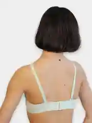 Мятный бесшовный бюстгальтер топ без косточки