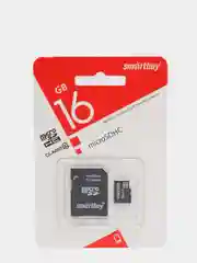 Карта памяти Micro SD Smartbuy, 16 Gb, Class 10