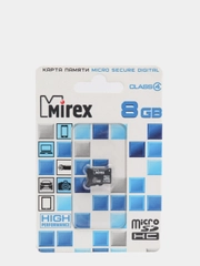 Карта памяти microSDHC MIREX Class4 8GB