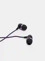 Фиолетовый наушники внутриканальные, вакуумные с разъёмом 3.5 Jack