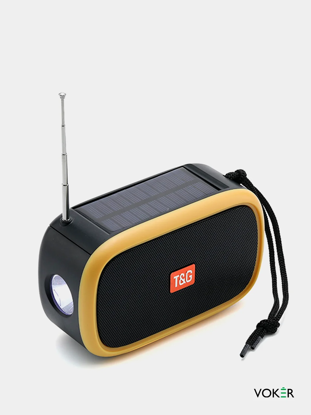 Желтый портативная беспроводная блютуз колонка TG632
