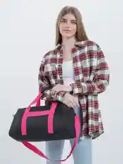 Тёмно-розовый спортивная женская сумка