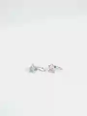 Конфетный серьги из серебра с кристаллами Swarovski