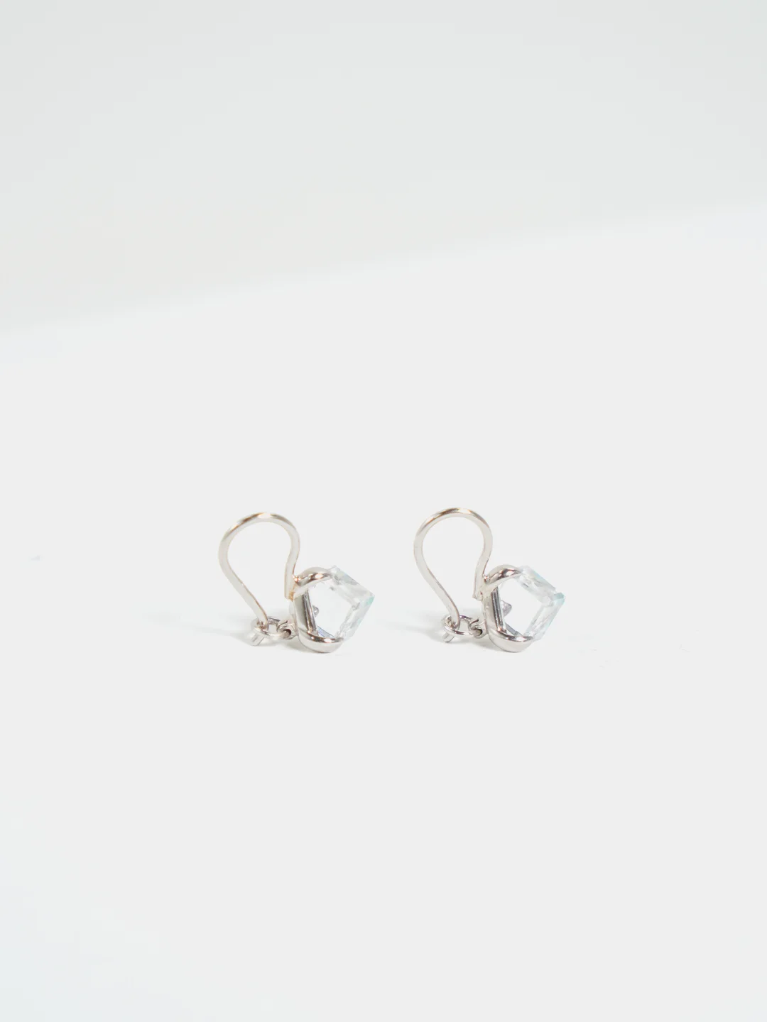 Конфетный серьги из серебра с кристаллами Swarovski
