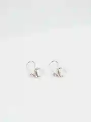 Конфетный серьги из серебра с кристаллами Swarovski