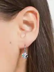 Конфетный серьги из серебра с кристаллами Swarovski