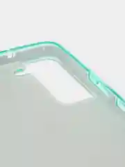 Бирюзовый чехол блестящий для Samsung Galaxy S22, накладка c блестками Samsung S 22