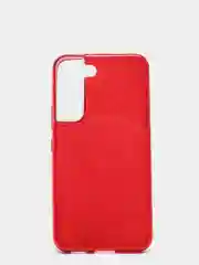 Красный чехол блестящий для Samsung Galaxy S22, накладка c блестками Samsung S 22