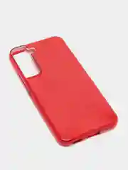 Красный чехол блестящий для Samsung Galaxy S22, накладка c блестками Samsung S 22