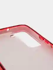 Красный чехол блестящий для Samsung Galaxy S22, накладка c блестками Samsung S 22
