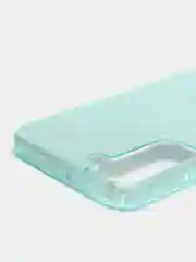 Бирюзовый чехол блестящий Samsung Galaxy S22 Plus, накладка c блестками Samsung S22+