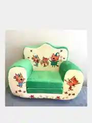 Зеленый детское мягкое кресло-трон