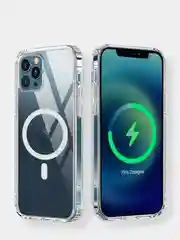 Чехол MagSafe для Apple iPhone 11 / 12/ 13, все модели, силиконовый, прозрачный