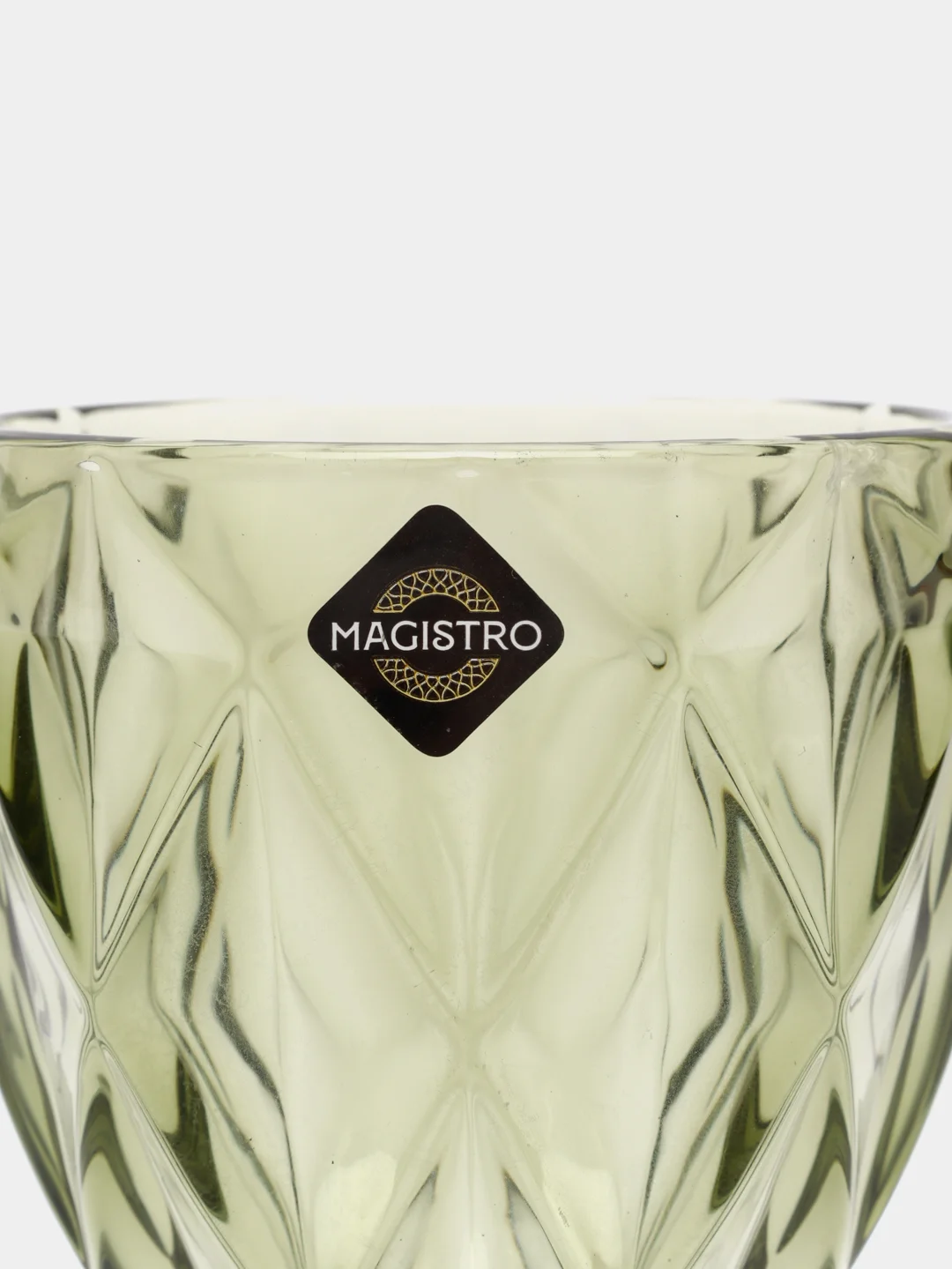 Бокал стеклянный Magistro "Круиз", 250 мл, 8 х 15,3 см, цвет зелёный