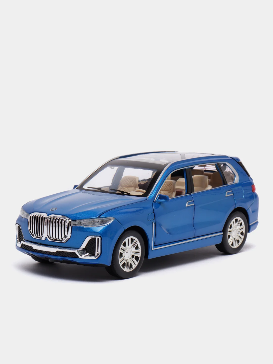 Синий металлическая машинка Che Zhi 1:24 BMW X7 CZ115