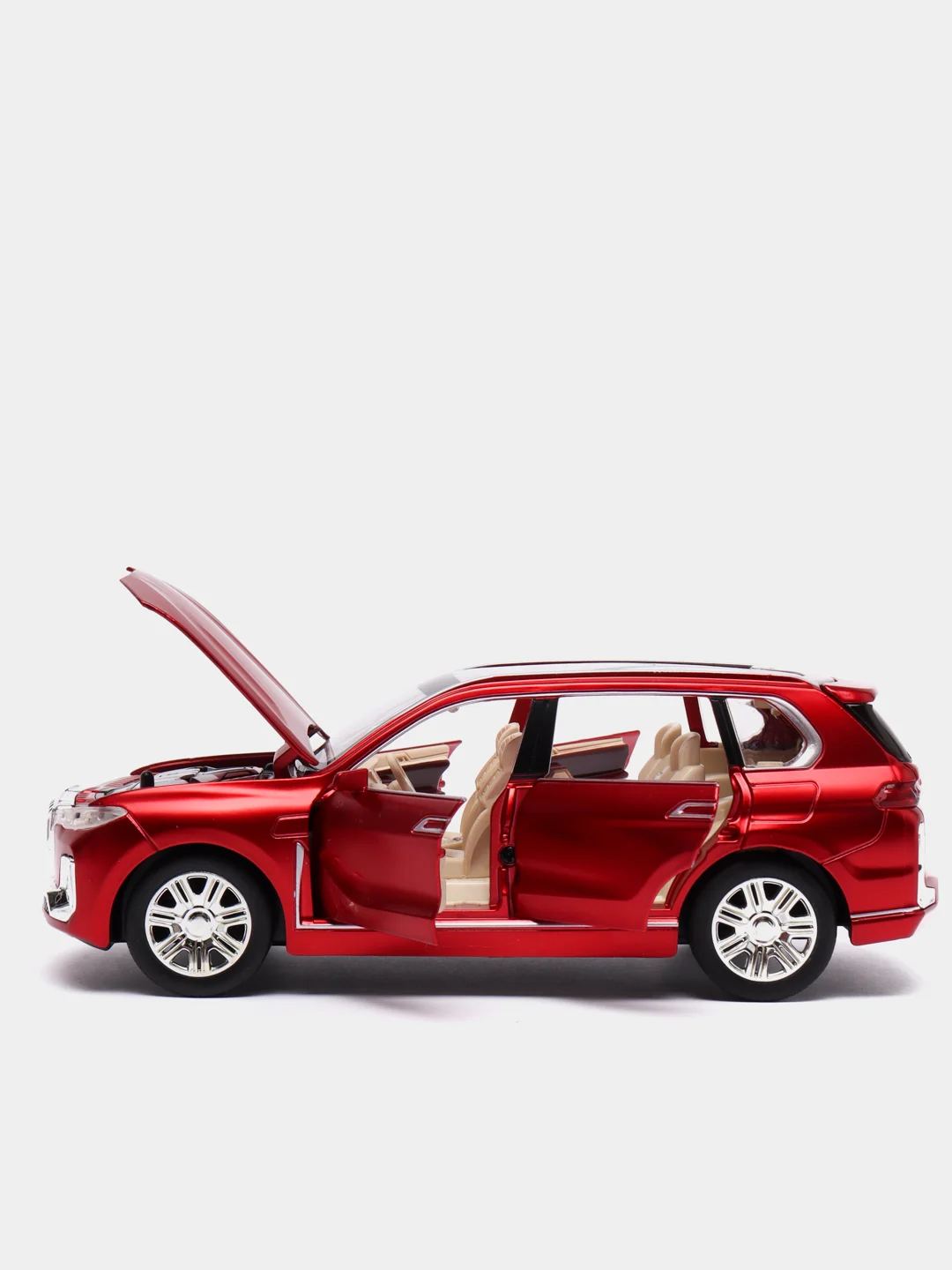 Красный металлическая машинка Che Zhi 1:24 BMW X7 CZ115
