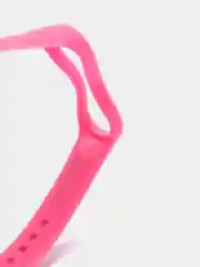 Розовый ремешок силиконовый для Xiaomi Mi Band 3, Mi Band 4 (Ми Банд 3, 4), рифленый