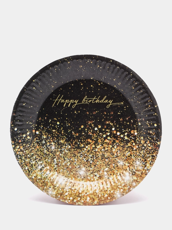 Бумажная посуда "Happy Birthday", 250 мл, 10 штук