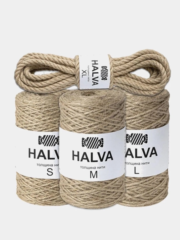 Шпагат канат джутовый HALVA 100% джут S/M/L/XL