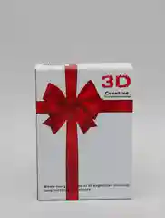 Кремовый ночник светодиодный LED, настольный, 3D