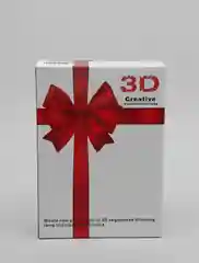 Белый ночник светодиодный LED, настольный, 3D