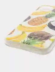 Багровый чехол для iPhone 11, принт "Ананасы"