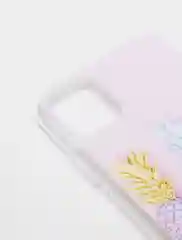 Кораллово-розовый чехол для iPhone 11, принт "Ананасы"