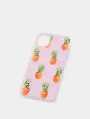 Зеленый чехол для iPhone 11, принт "Ананасы"