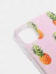 Зеленый чехол для iPhone 11, принт "Ананасы"