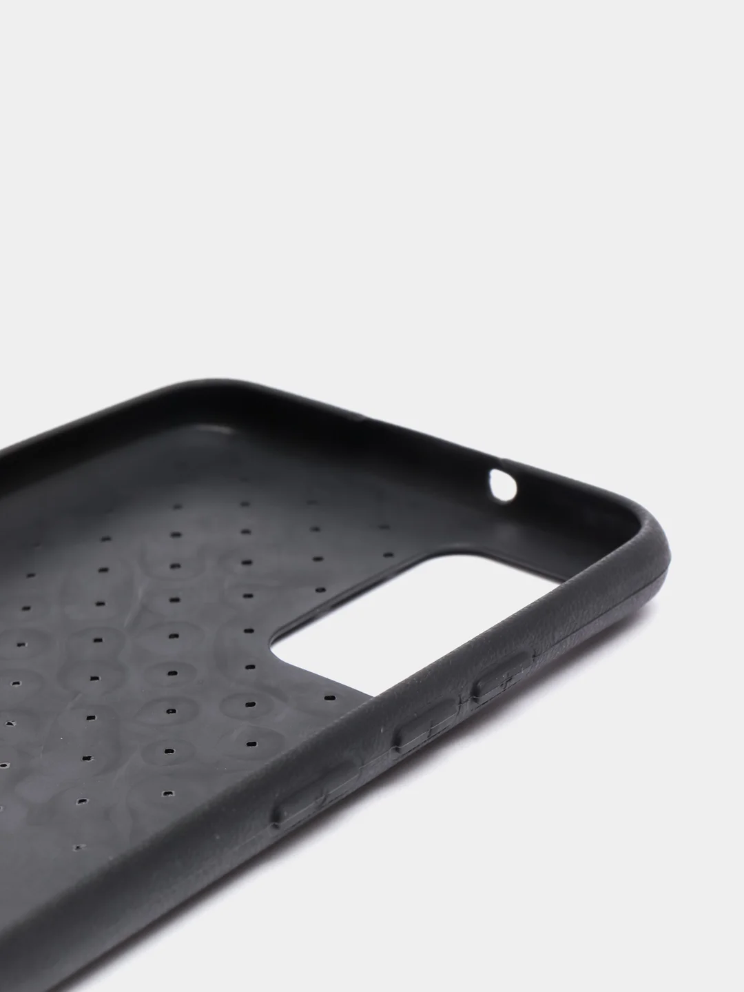 Темно-синий чехол Samsung Galaxy A02S, Самсунг Галакси А02с плетеный силиконовый