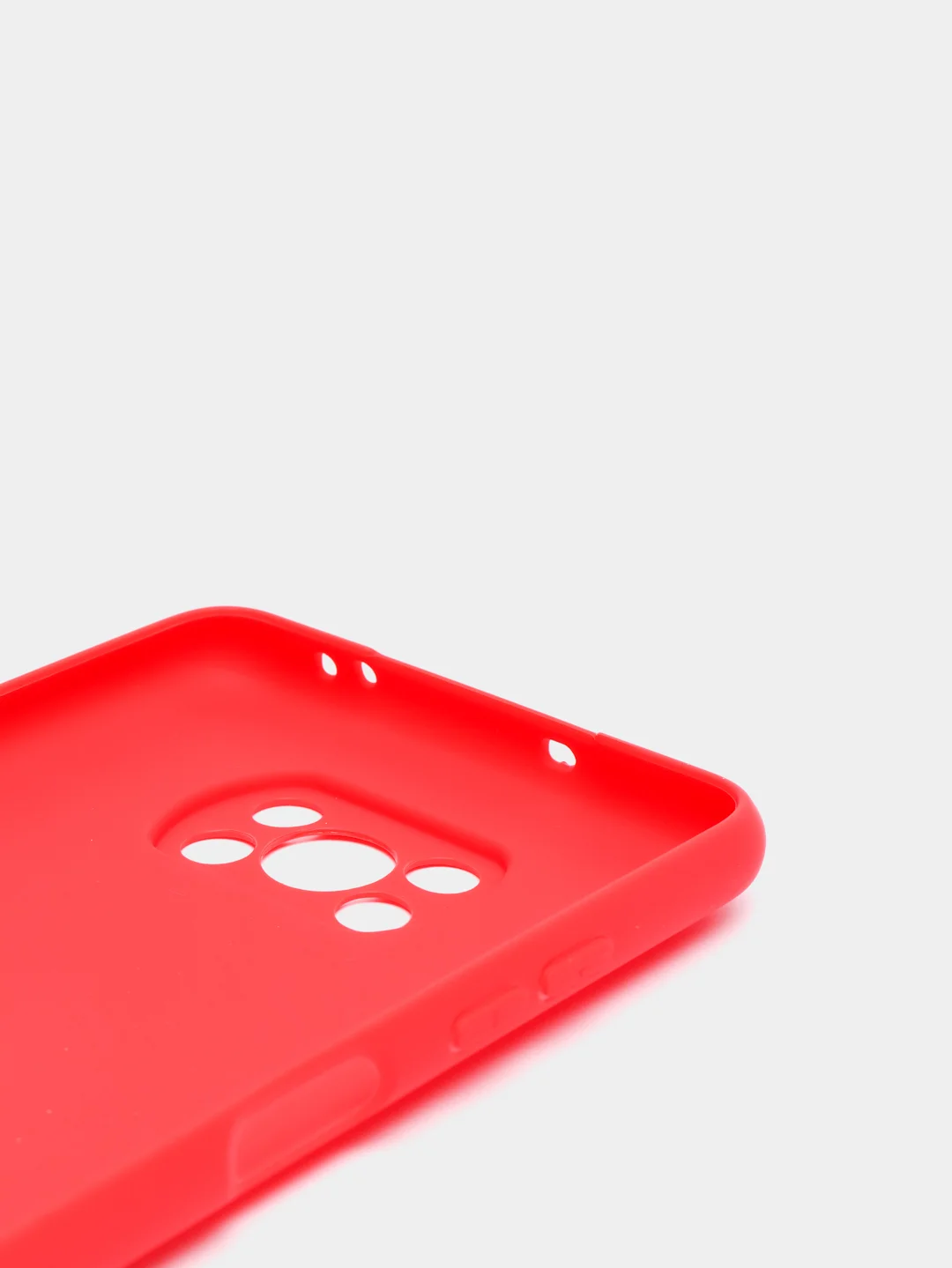 Красный чехол Xiaomi Poco X3 NFC / Poco X3 Pro, силиконовый