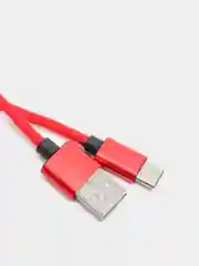Голубой кабель Type-C в нейлоновой оплетке 2А, быстрая зарядка, 4 размера
