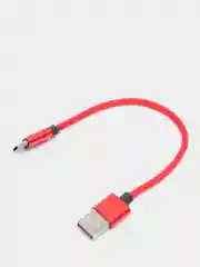 Красный кабель Type-C в нейлоновой оплетке 2А, быстрая зарядка, 4 размера
