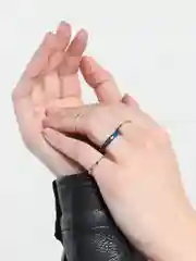 Синий женское кольцо комлект 4 шт