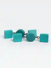 Зеленый серьги из дерева ручной работы