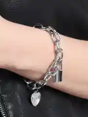 Серебряный браслет женский крупная цепь