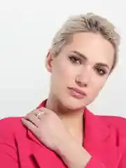Кольцо из бисера "Сердце"