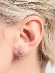 Серебряный женские серьги "Крылья"