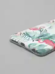 Тёмно-бирюзовый чехол "Растения" для iPhone 6  / 7 / 8 / 6 Plus / 7 Plus / 8 Plus