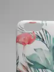 Тёмно-бирюзовый чехол "Растения" для iPhone 6  / 7 / 8 / 6 Plus / 7 Plus / 8 Plus