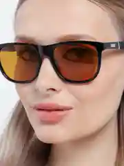 Терракотовый очки солнцезащитные с чехлом и салфеткой, унисекс