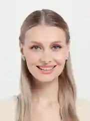 Серьги круглые с фианитами