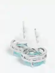 Серьги круглые с фианитами