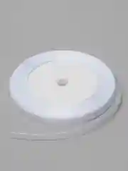 Белый лента атласная 0,6 см, 25 ярд