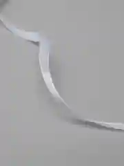 Белый лента атласная 0,6 см, 25 ярд
