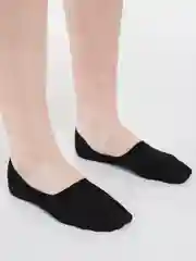 Бежевый меланж следки женские, с силиконом, хлопок