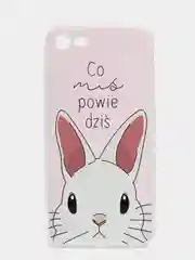 Кораллово-розовый чехол для iPhone 6/6plus, 7-8 / 7-8plus "Животные"