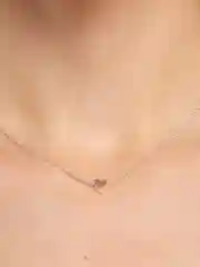 Серебряный цепочка на шею "сердце"
